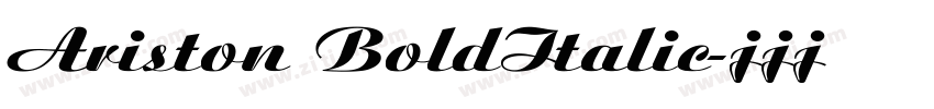 Ariston BoldItalic字体转换